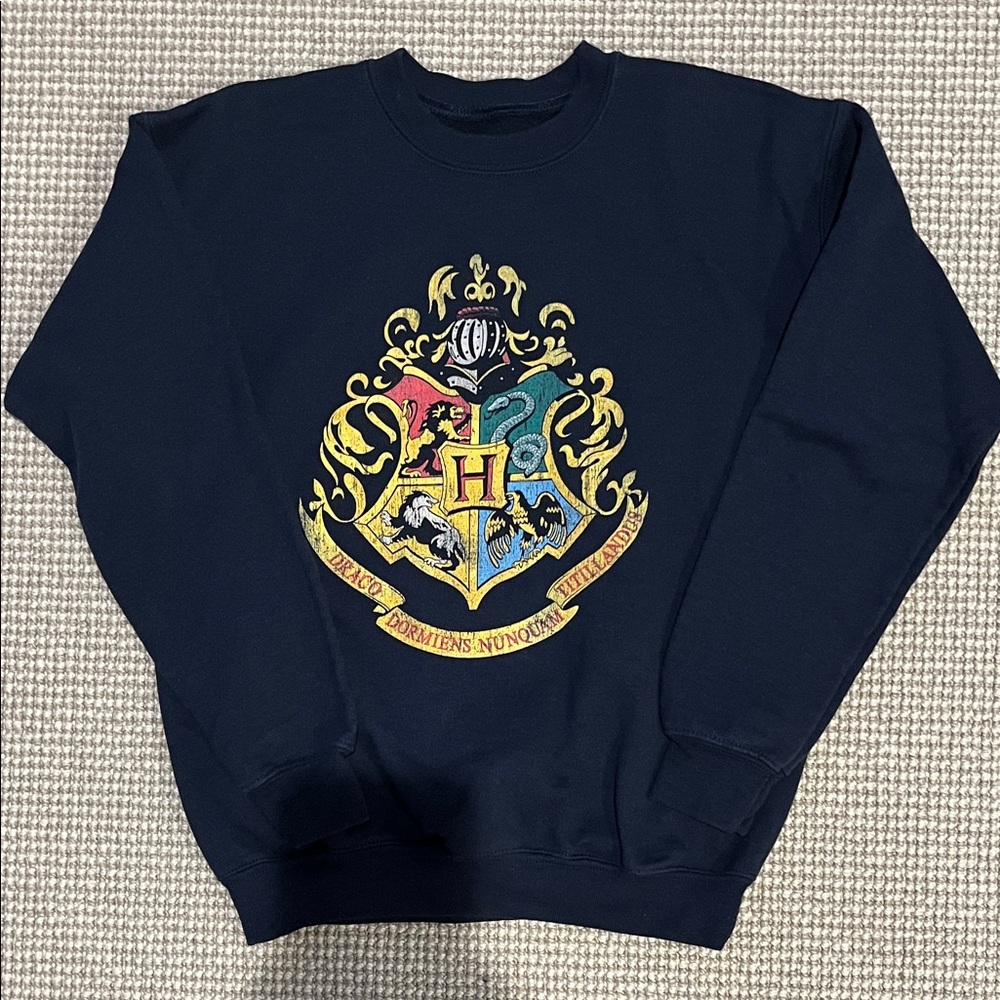 Kids Harry Potter Hogwarts Navy Sweatshirt